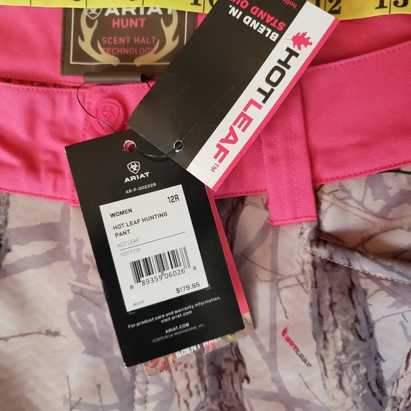 Ariat Hot Leaf Hunting Pants 12R Camo Pink - Picture 4 of 9